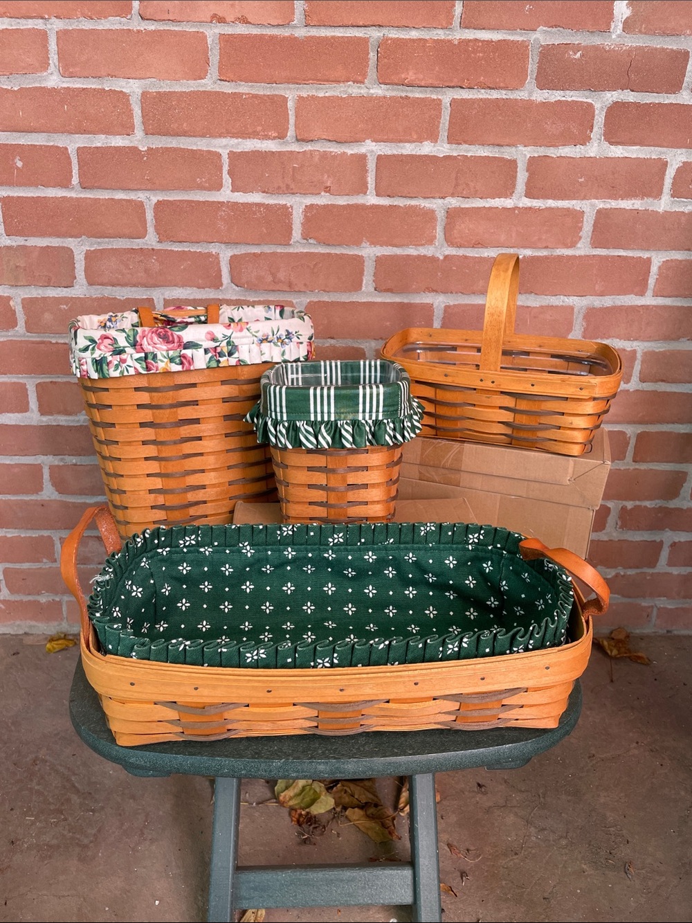 Lot of four heartland Longaberger baskets
